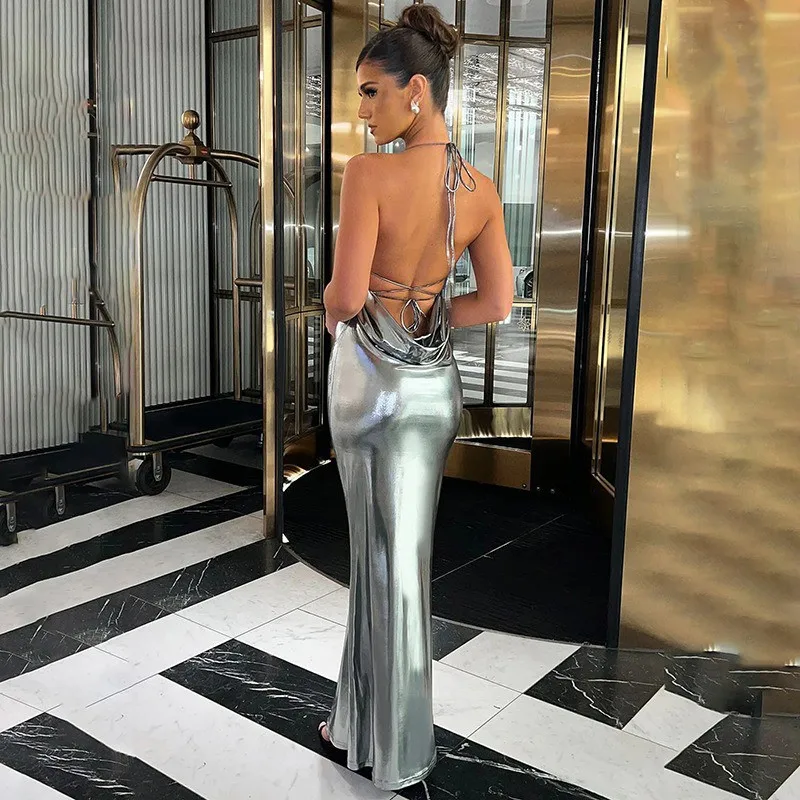 Sexy Party Dresses Women Summer New Sleeveless Bodycon Backless Bandage Strap Dress Fashion Streetwear Club Elegant Dress Female 6