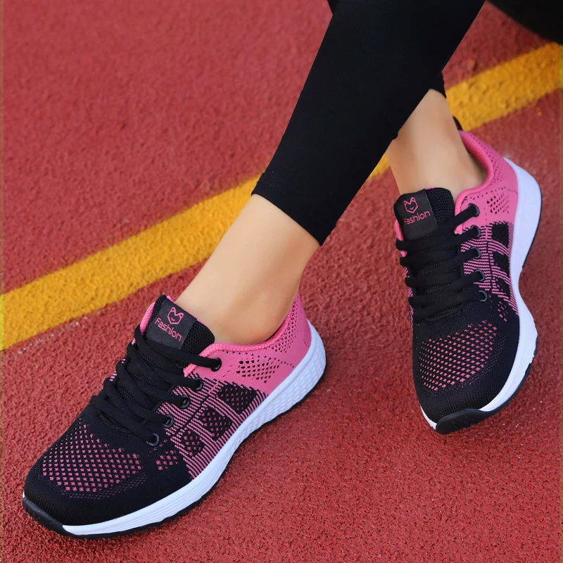 Women Sport Shoes Fashion Platform Sneakers Ladies Spring Summer Flats Running Shoes for Women Casual Shoes Mesh Jogging Tennis 4
