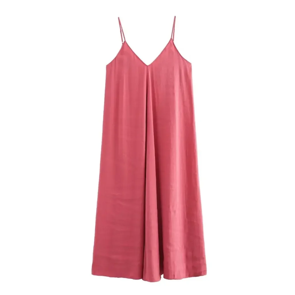 MUJER 2025 Red Slip Maxi Dress Women Sexy Backless Long Dresses for Woman Summer Beach Female Dress Draped Party Dresses Women 2
