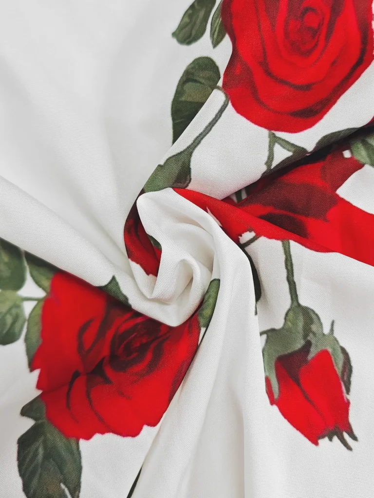 Women Rose Floral Print Maxi Dresses Square Neck Puff Short Sleeve Back Smocked Elastic Waist Flowy A Line Summer Vacation Dress 5