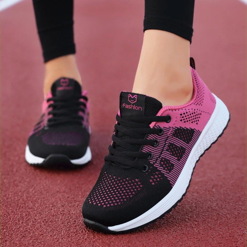 Women Sport Shoes Fashion Platform Sneakers Ladies Spring Summer Flats Running Shoes for Women Casual Shoes Mesh Jogging Tennis 1