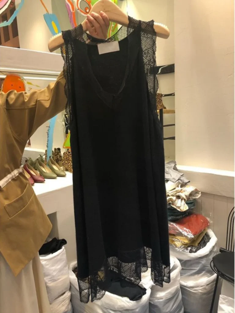 Elegant plus Size Summer Dress with Wood Grain  Sleeveless Vest Style A-Line Midi Dress for Plump Women Korean Style 3