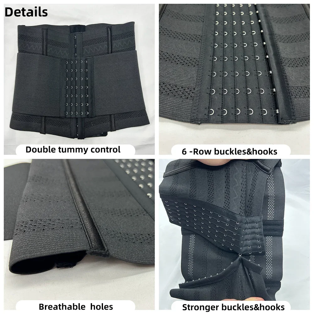 Shapewear Women Corset Belts Waist Trainer Body Shaper Double Tummy Control Slimming Sheath Flat Belly Reductive 4