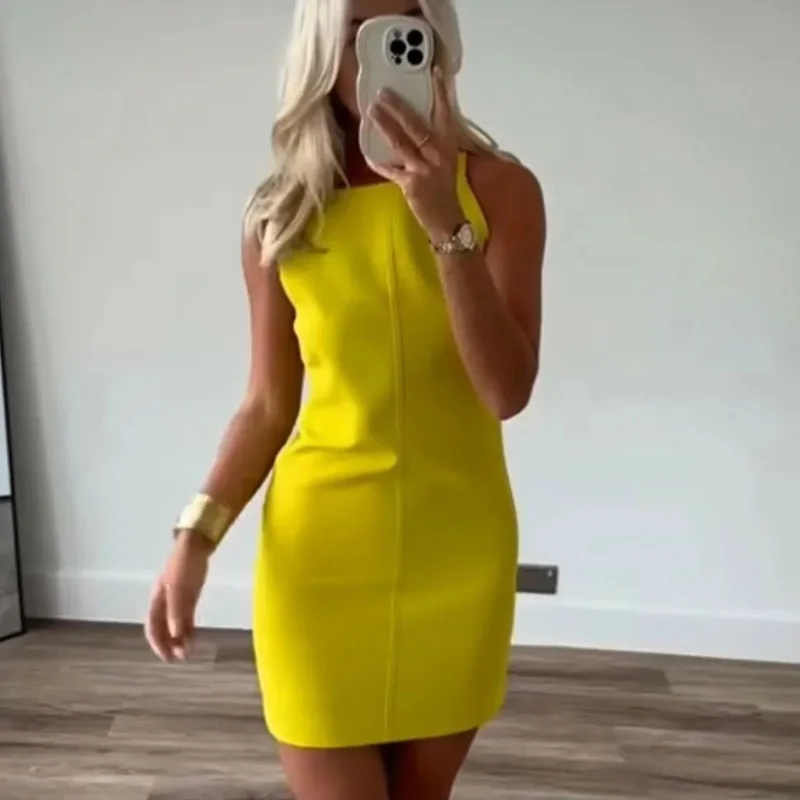 HXAO New White Black Dress Women Off Shoulder Halter Short Dresses Summer Elegant Party Dresses Bodycon Red Blue Mini Dress 5