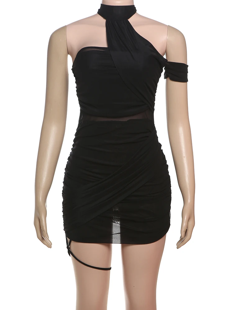 Sisterlinda Spring Release Junior Fashion Leisure Sexy High Street Dress K25D71595 Girl Solid Perspective Cleavage Backless Robe 6