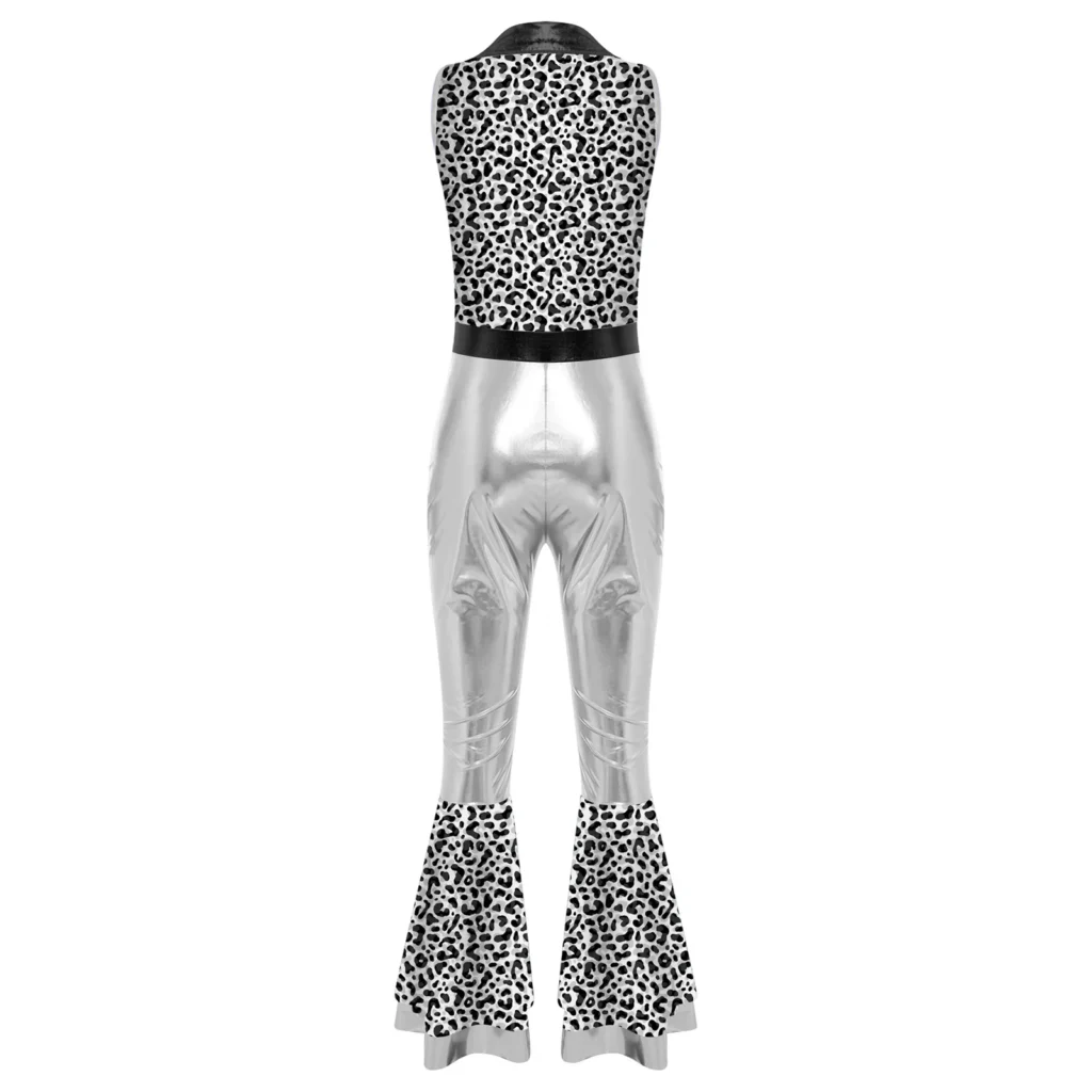 Studio 54 Metallic Flare Jumpsuit with Tiered Hem 5