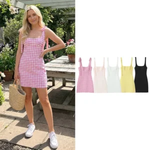 Willshela Women Fashion Solid Lace Up Backless Zipper Mini Dress Vintage Straps Square Collar Female Chic Lady Dresses