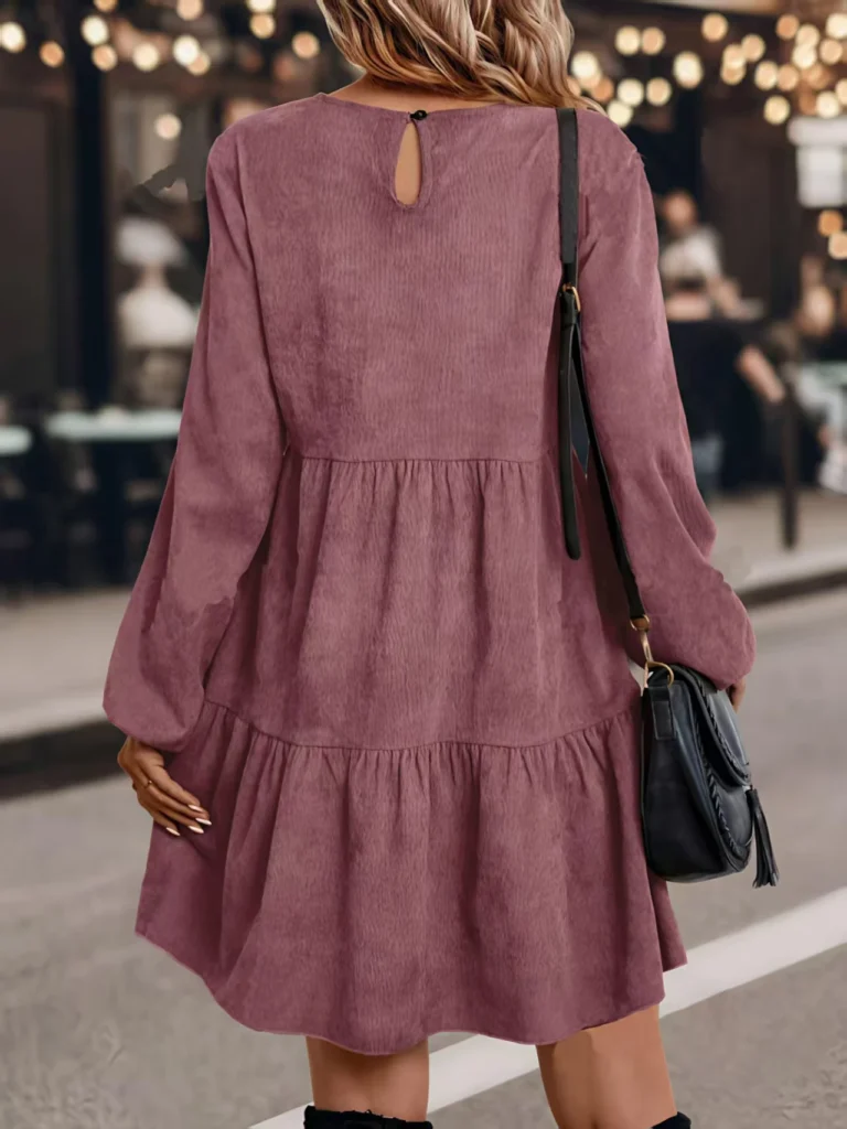 Autumn new women's long-sleeved round-neck dress 2