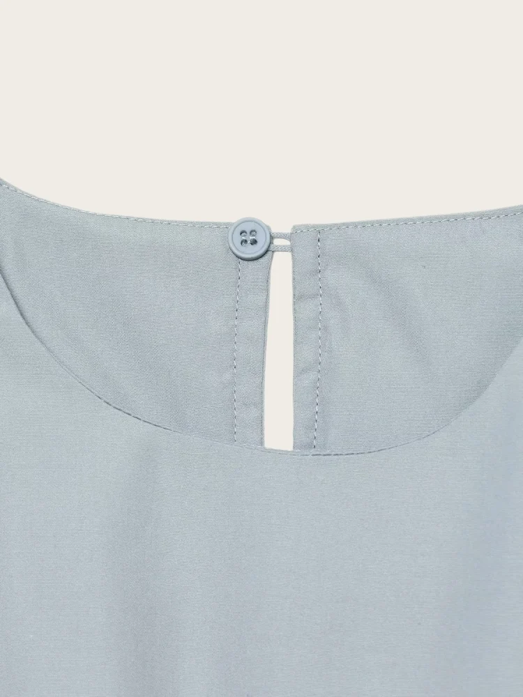 Women's Pleated Poplin 2026 New High Waist Dress Summer Casual Fashion Loose Comfortable Versatile in Assorted Colors Lady Dress 3
