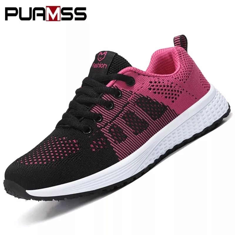 Women Sport Shoes Fashion Platform Sneakers Ladies Spring Summer Flats Running Shoes for Women Casual Shoes Mesh Jogging Tennis 2