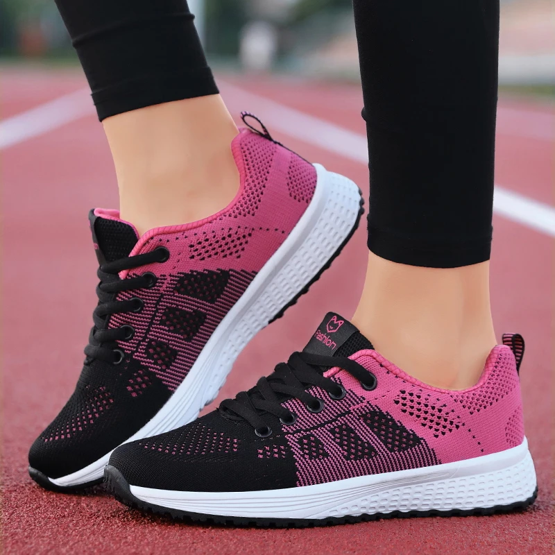 Women Sport Shoes Fashion Platform Sneakers Ladies Spring Summer Flats Running Shoes for Women Casual Shoes Mesh Jogging Tennis 3
