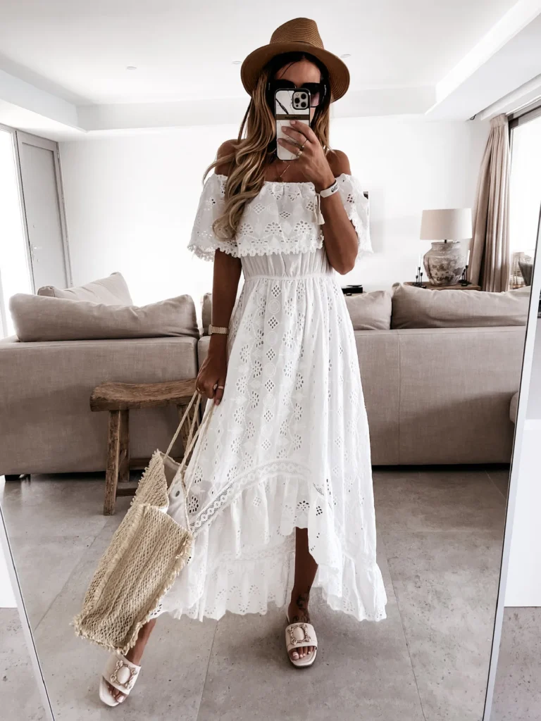 Summer White Dress For Woman 2025 Trendy Casual Beachwear Cover-ups Outfits New Boho Hippie Chic Long Maxi Dresses Elegant Party 2