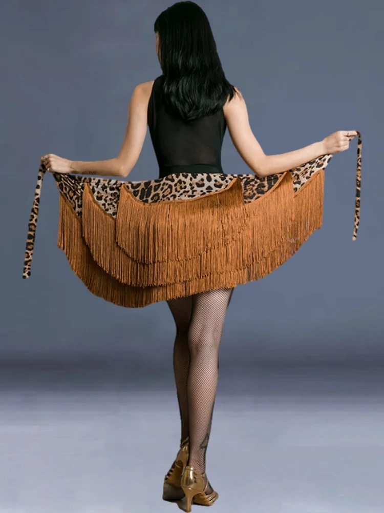Adult Women's Latin Dance Practice Costume Skirt ter Ne Svel High Waist A-Line Long Dr Irregular Square Dance A... 1