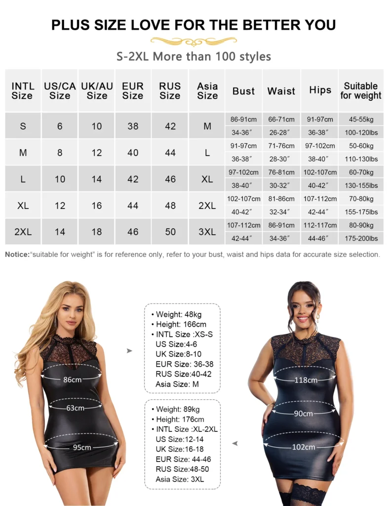 Comeondear Plus Size Women Dress Outfit Wetlook Cocktail Sleeveless Faux Leather Party Mini Club Latex Bodycon Babydoll Lingerie 5