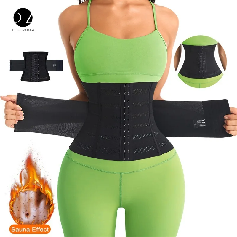 Shapewear Women Corset Belts Waist Trainer Body Shaper Double Tummy Control Slimming Sheath Flat Belly Reductive 1