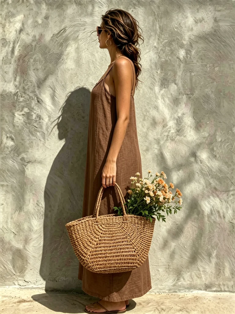 2026 Summer New Women Solid Color Spaghetti Strap Dress Loose Casual Comfortable Sundress 4